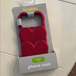Heyday Red Heart Phone Case for iPhone 17 Pro